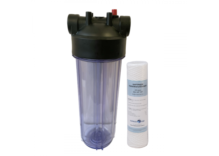 Фільтр механічної очистки Formula Vody типу SLIM 10’’ з картриджем із поліпропіленової нитки Фільтр механічної очистки Formula Vody типу SLIM 10’’ з картриджем із поліпропіленової нитки